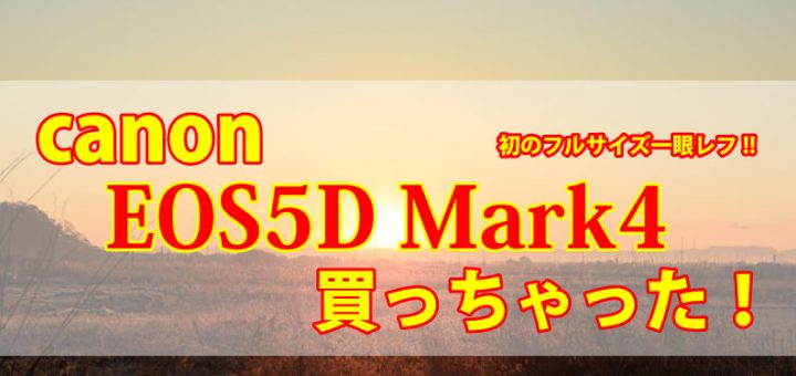 キャノンEOS5D Mark4購入レビューTOP画像