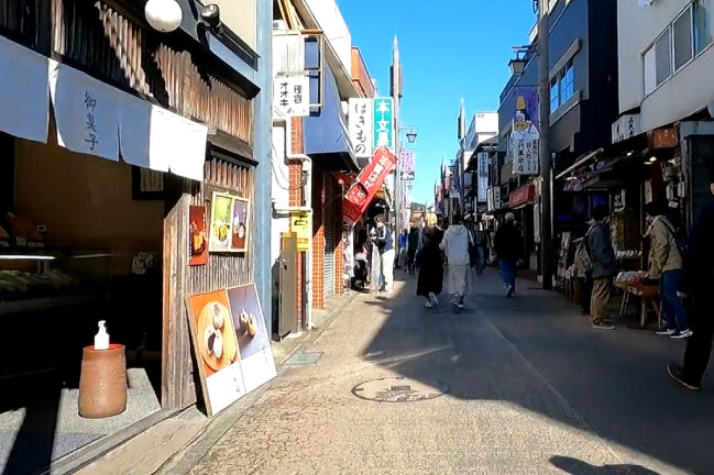 2021年11月の鎌倉江の島ライド。小町通り