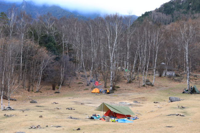 2021年11月20日金峰山のスタート地点「廻り目平キャンプ場」