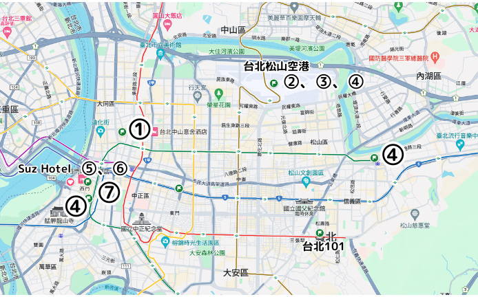 台北のグルメマップ
