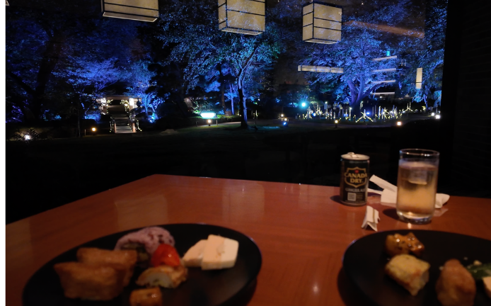 グランドプリンスホテル高輪のクラブラウンジ花雅