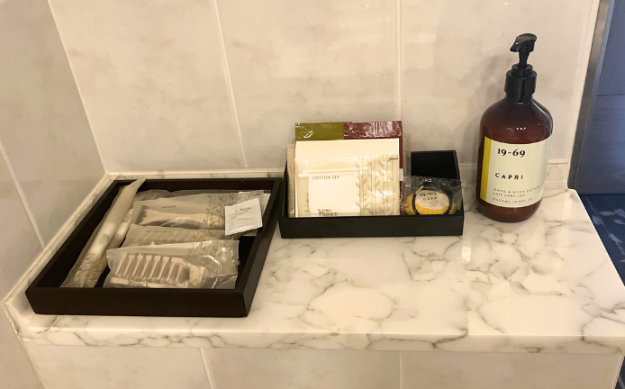 ザプリンスさくらタワー東京オートグラフコレクションのエグゼクティブタワービューキングのバスルーム