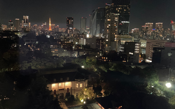 ザプリンスさくらタワー東京オートグラフコレクションのエグゼクティブタワービューキングの夜景