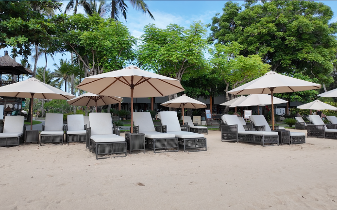 ラグーナリゾート＆スパヌサドゥアバリのプライベートビーチ