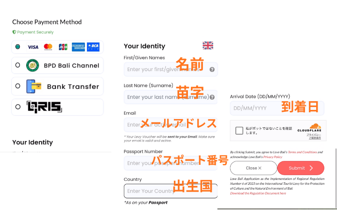 バリ島観光税Love Bali