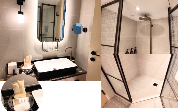 シェラトン香港ホテル＆タワーズシティビューキングベッドルームバスルーム