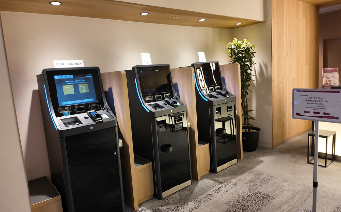 リッチモンドホテル松本のセルフチェックイン機