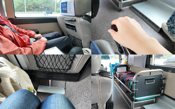 空港行きリムジンバス車内